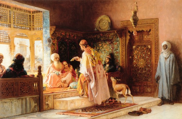 The messenger by Frederick Arthur Bridgman